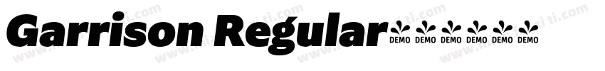 Garrison Regular字体转换